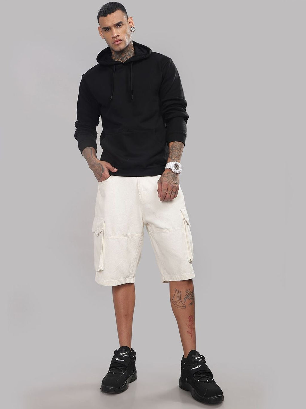 Men Hooded Pullover Sweatshirt – Comfortable Cotton Hoodie for Everyday Style in Pakistan | HARCHIZ