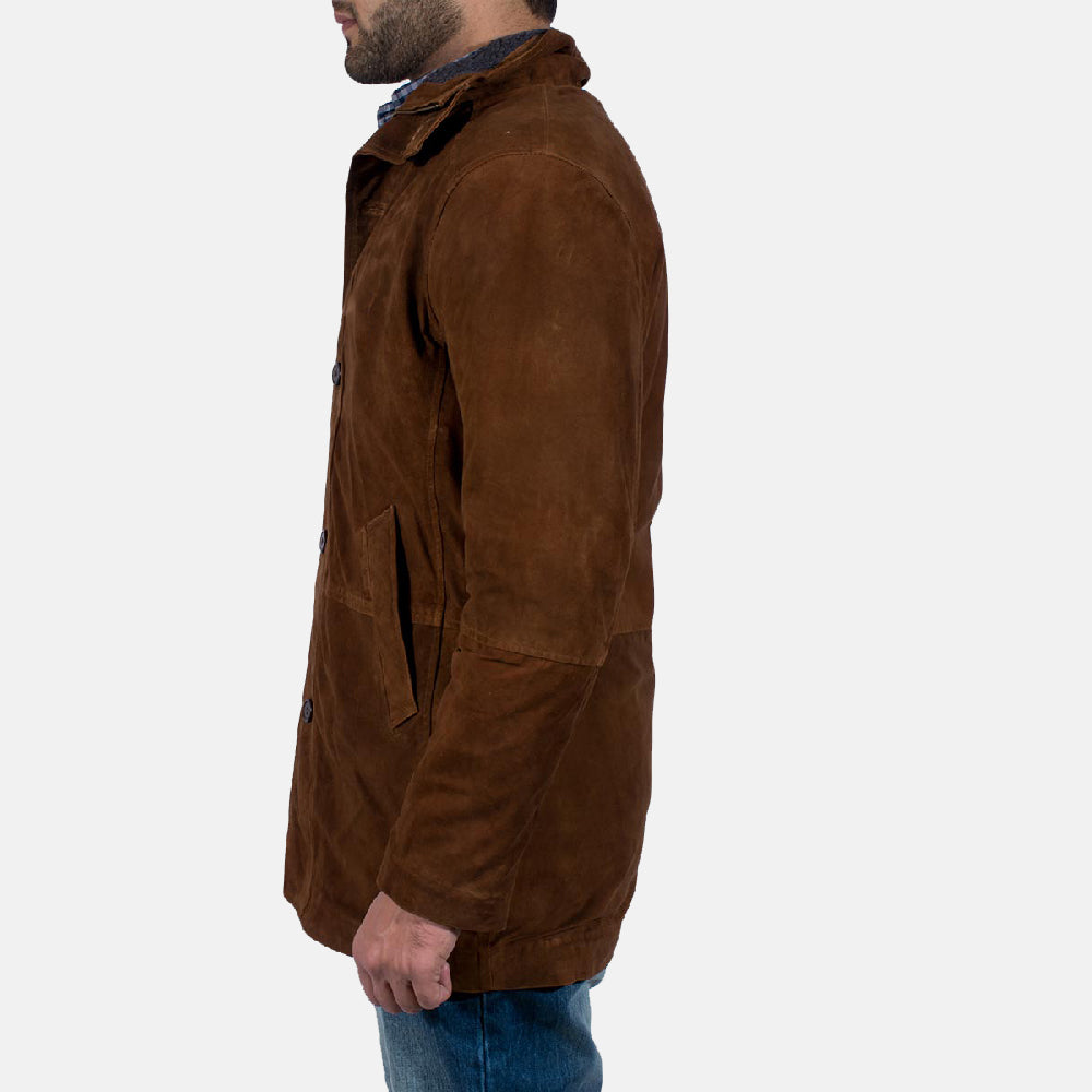 Ace Sheriff Brown Suede Leather Jacket