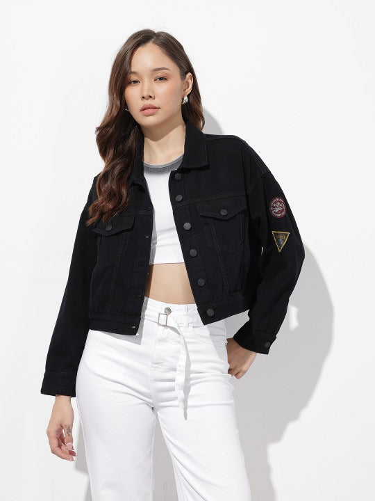 Pure Cotton Denim Jacket for Women – Everyday Stylish Outerwear in Pakistan | HARCHIZ