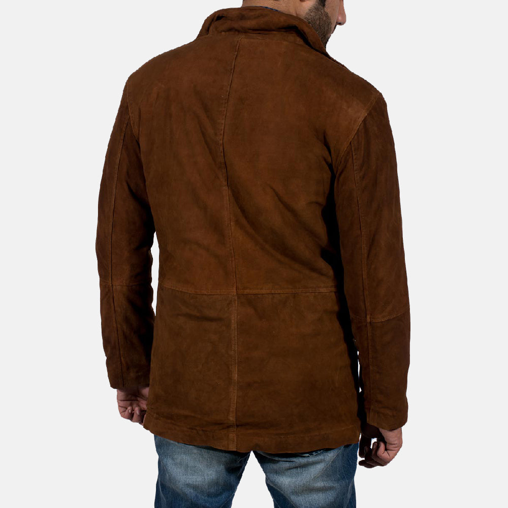 Ace Sheriff Brown Suede Leather Jacket