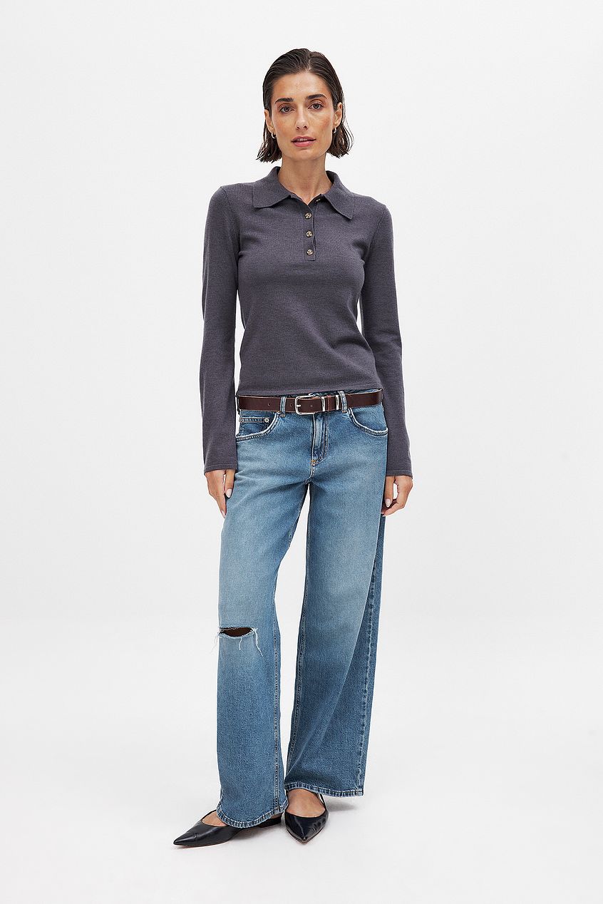 Women Wide Leg Mid Waist Jeans – Trendy Mid-Rise Wide Leg Denim for Pakistani Women | HARCHIZ