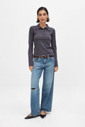 Women Wide Leg Mid Waist Jeans – Trendy Mid-Rise Wide Leg Denim for Pakistani Women | DOCACCA