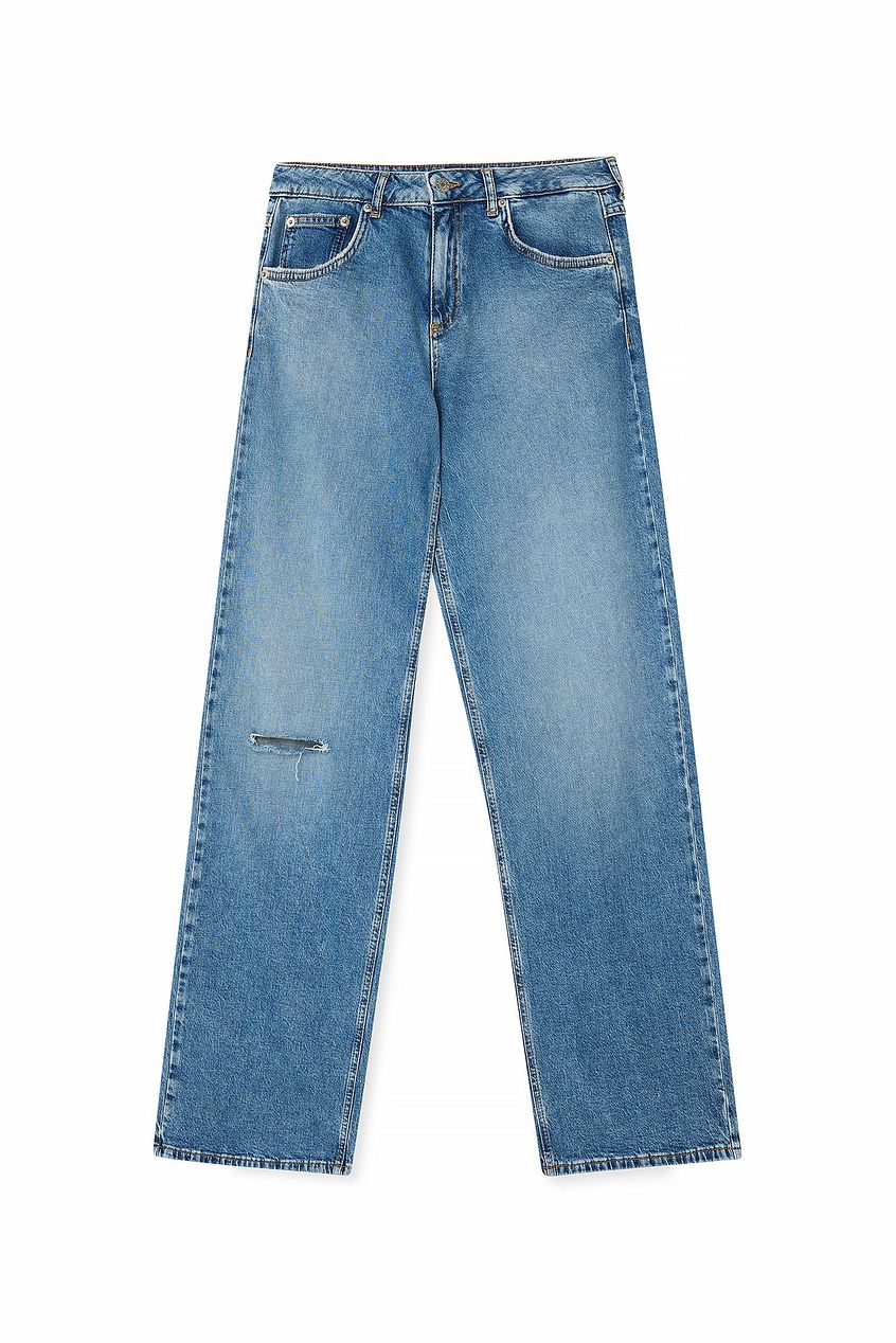 Women Wide Leg Mid Waist Jeans – Trendy Mid-Rise Wide Leg Denim for Pakistani Women | HARCHIZ
