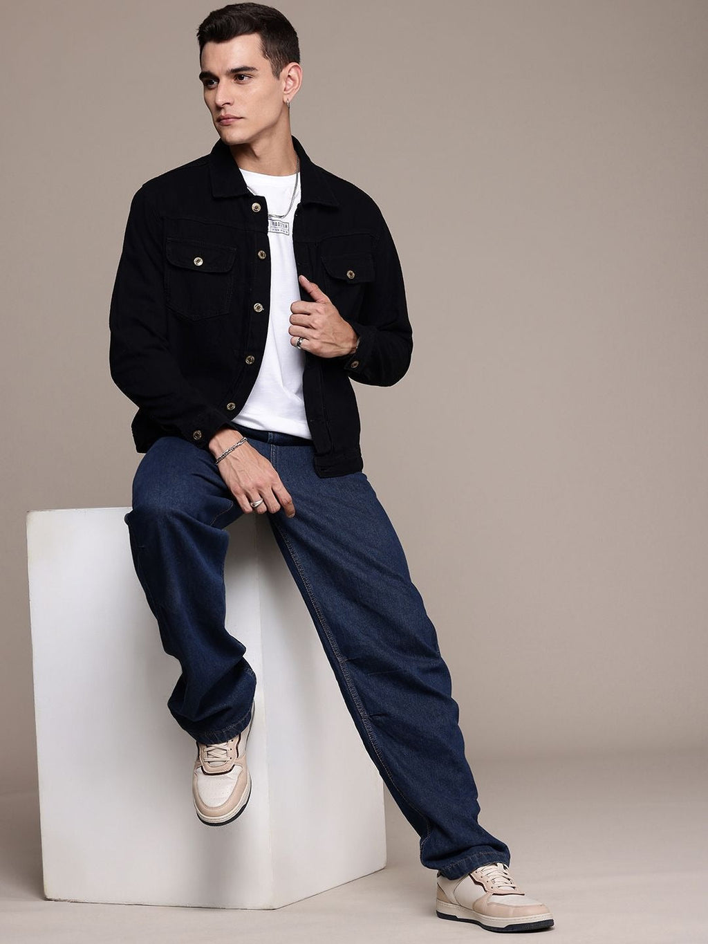 The Life Co. Pure Cotton Denim Jacket – Premium Lightweight Jacket for Men in Pakistan | HARCHIZ