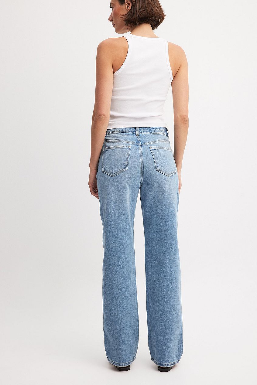 Women Straight High Waist Jeans – Classic High-Rise Straight Leg Denim for Pakistani Women | HARCHIZ