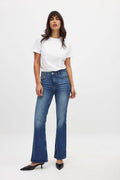 Women High Waist Flared Denim – High Rise Flare Jeans, Vintage Revival for Pakistani Women | HARCHIZ