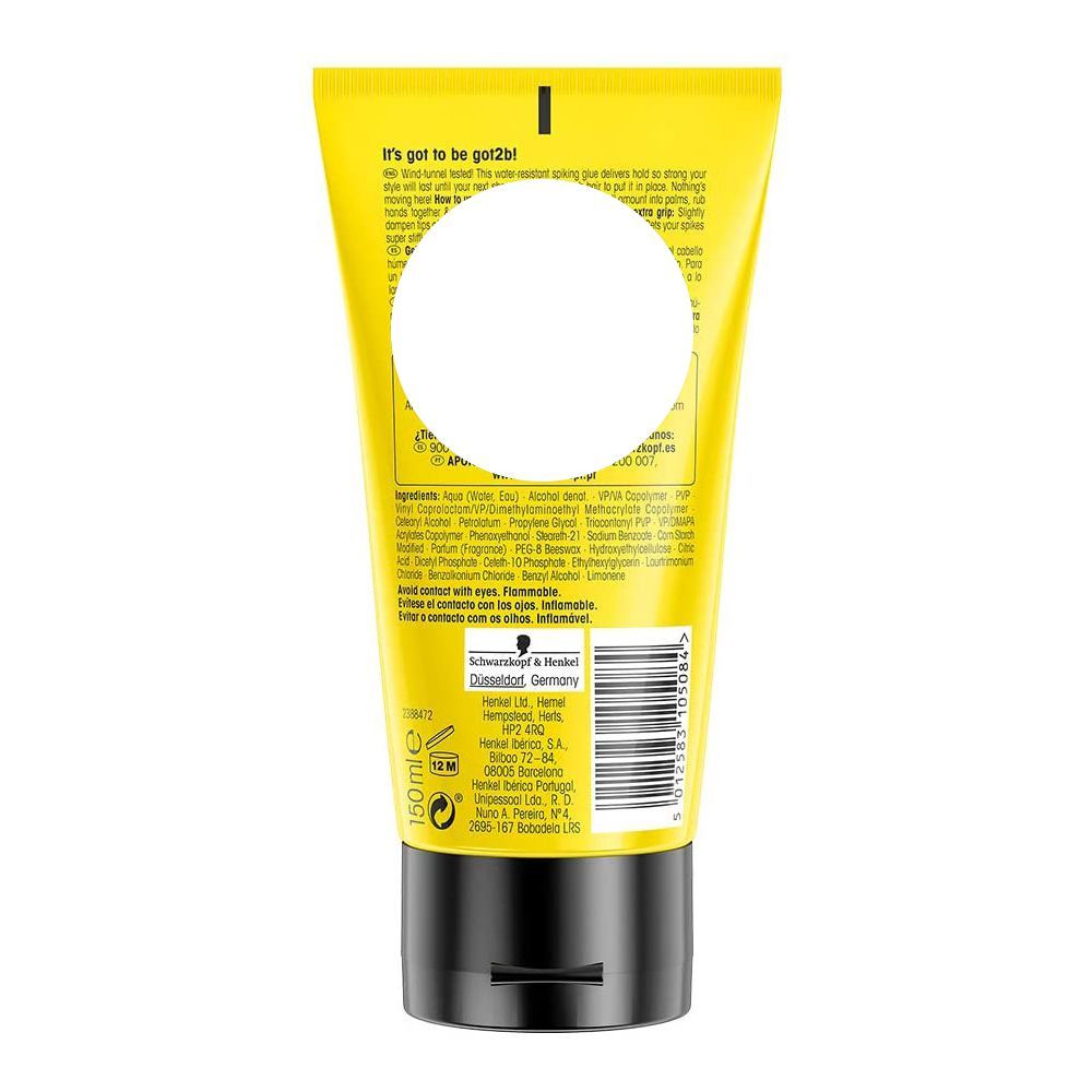 Schwarzkopf Got2b Glued Water-Resistant Spiking Glue, 150ml
