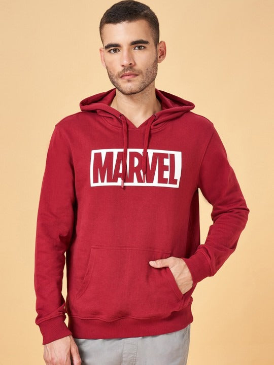 Marvel Printed Hooded Cotton Sweatshirt for Men – Stylish & Comfortable Hoodie in Pakistan