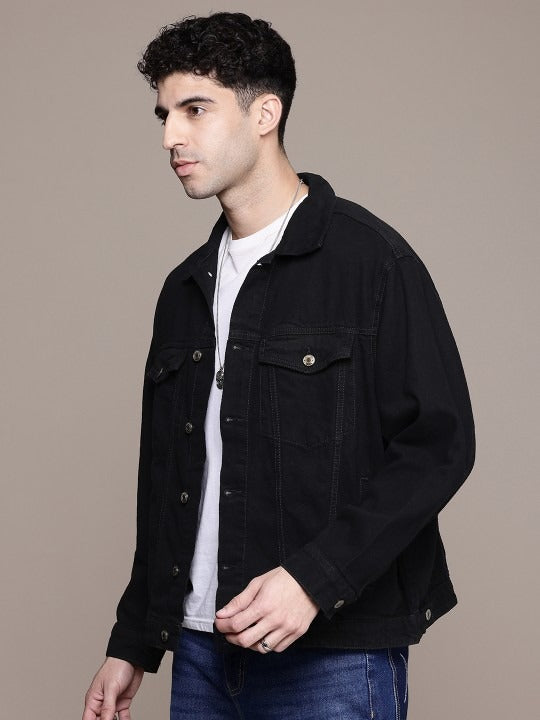 The Life Co. Oversized Trucker Pure Cotton Denim Jacket – Stylish Streetwear for Men in Pakistan | HARCHIZ