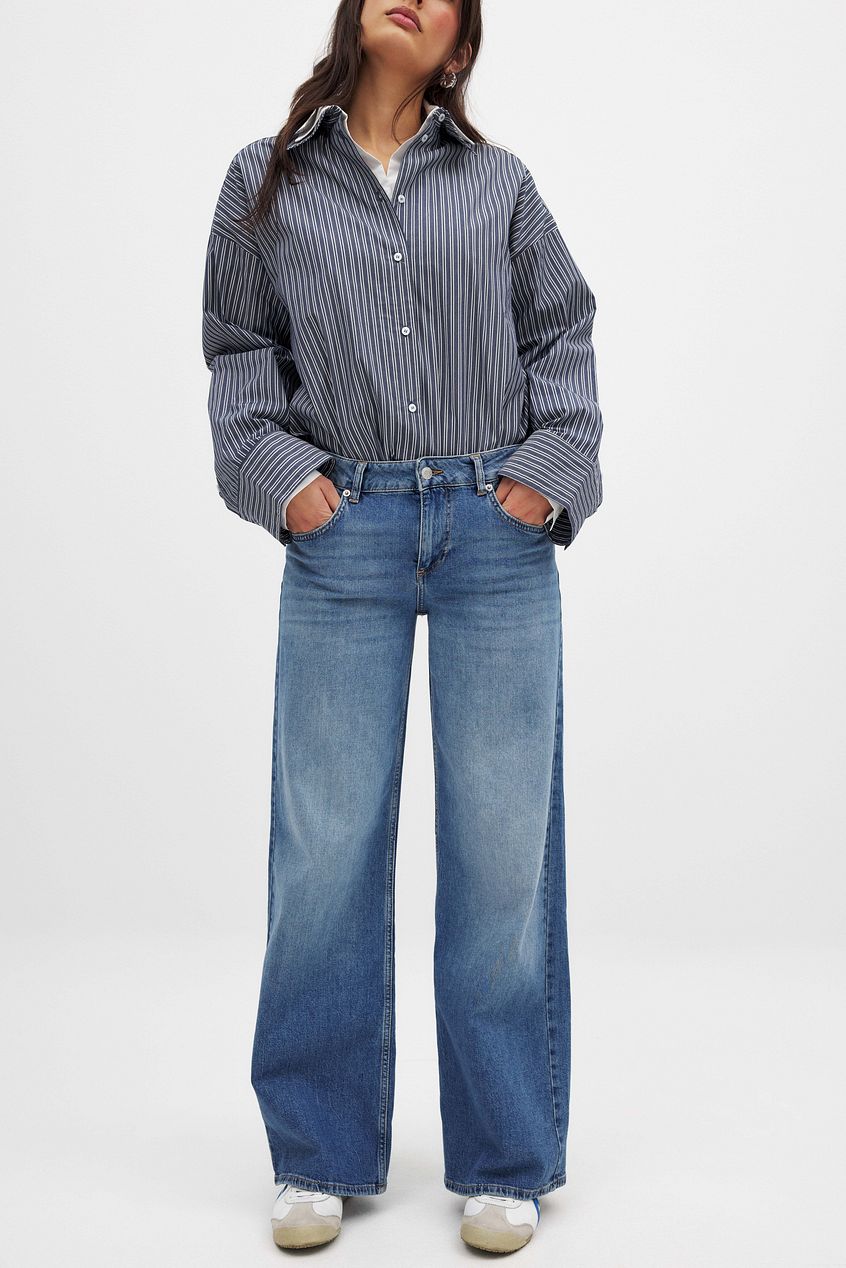 Women Low Waist Wide Leg Denim – Low-Rise Wide Leg Baggy Jeans for Pakistani Streetwear | DOCACCA