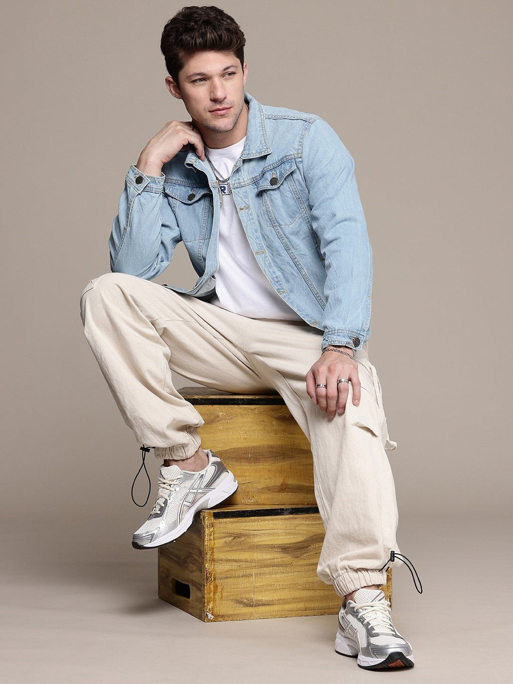 The Life Co. Pure Cotton Denim Jacket – Lightweight, Breathable Outerwear for Pakistani Weather