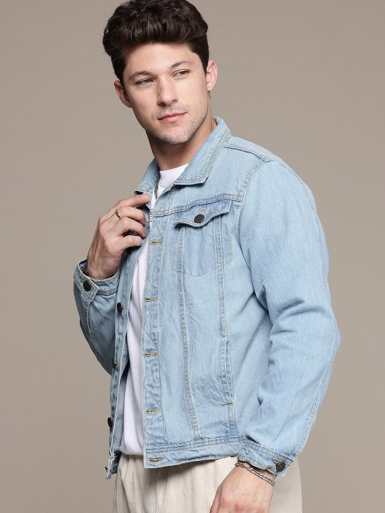 The Life Co. Pure Cotton Denim Jacket – Lightweight, Breathable Outerwear for Pakistani Weather