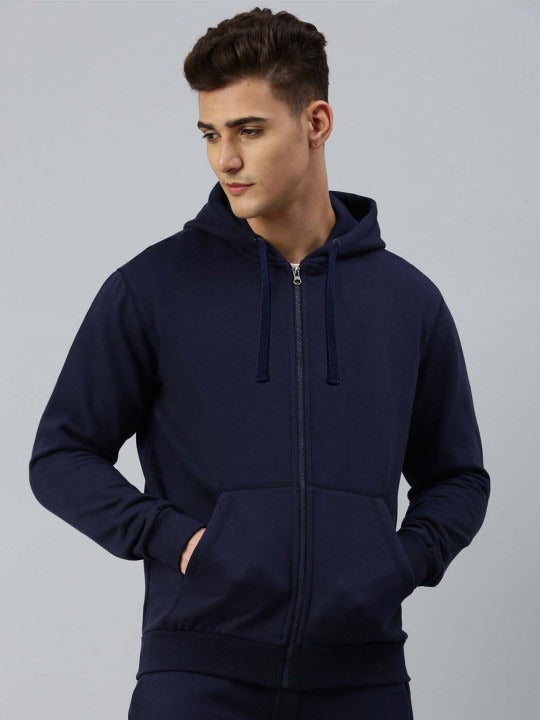 Men Hooded Front-Open Therma-Fit Sweatshirt – Warm Winter Zipper Hoodie for Men in Pakistan | HARCHIZ