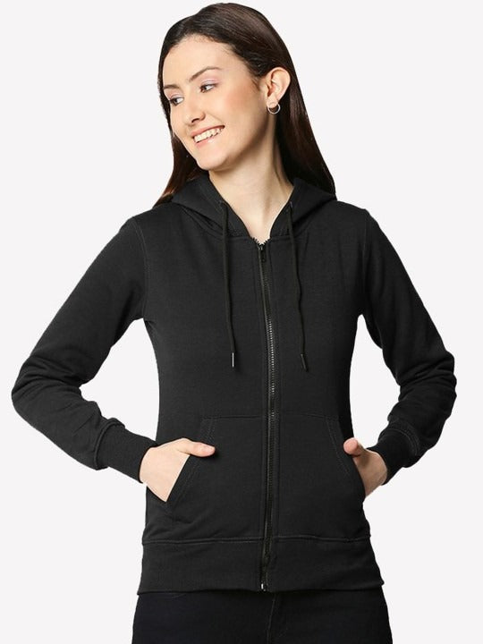 Women Hooded Zipper — Full-Zip Cotton Hoodie with Kangaroo Pockets | HARCHIZ Pakistan