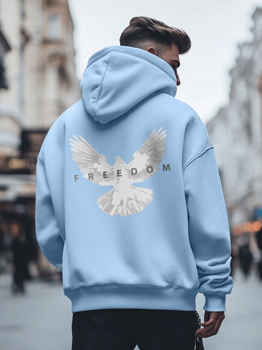 Men Oversized Back Print Hooded Sweatshirts in Pakistan – Trendy Streetwear Hoodie