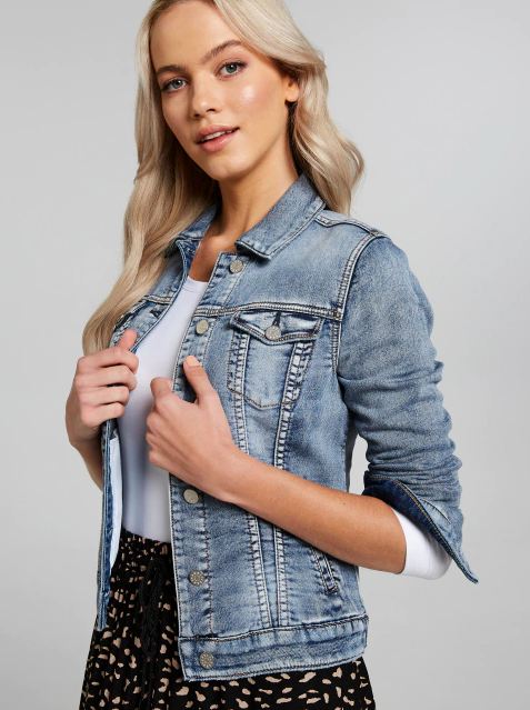 Harchiz Women Amazing Trucker Jacket – Trendy Denim Classic for Everyday Wear
