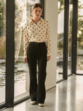 Women Black Patch Pocket Wide Leg Jeans – High Waist Loose Fit Denim Pants for Women in Pakistan | DOCACCA