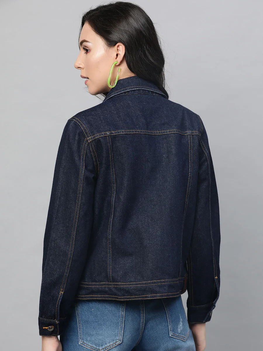 Women Classic Denim Jacket – Stylish Everyday Outerwear for Pakistani Fashion | HARCHIZ