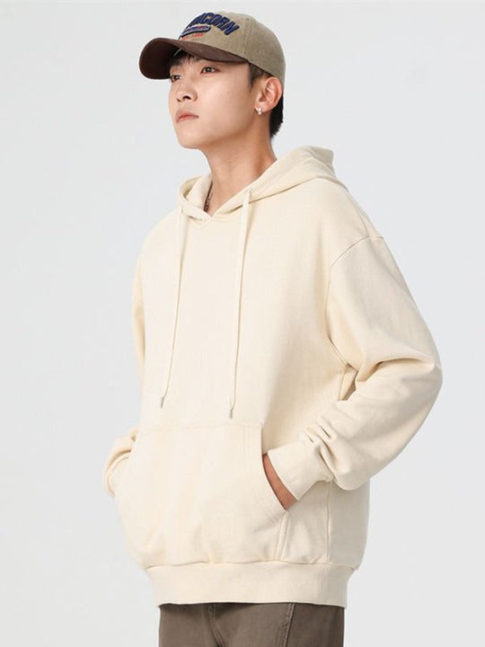 Men Hooded Pullover Cotton Sweatshirt – Casual Streetwear for Pakistan