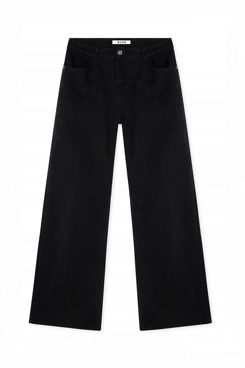 Women Wide Mid Waist Jeans – Mid-Rise Wide Leg Denim for Pakistani Women | HARCHIZ