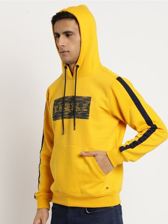 Men Typography Printed Hooded Sweatshirt – Stylish Cotton Hoodie for Winter in Pakistan | HARCHIZ