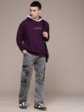 Men Embroidered Hooded Relaxed Fit Sweatshirt – Stylish Winter Hoodie in Pakistan