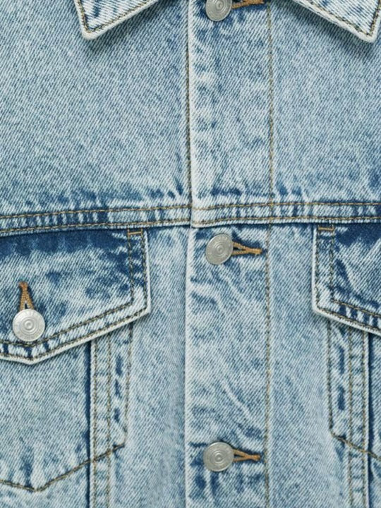 Men Solid Spread Collar Denim Jacket – Breathable Urban Wear for Pakistani Men | DOCACCA