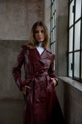 HARCHIZ Brown Leather Coat For Women's