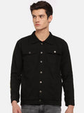 Men Spread Collar Cotton Denim Jacket – Breathable Urban Outerwear for Pakistani Climate | DOCACCA