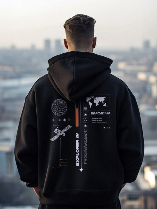 Men Oversized Printed Hooded Sweatshirt – Streetwear Hoodie for Casual Style in Pakistan | HARCHIZ