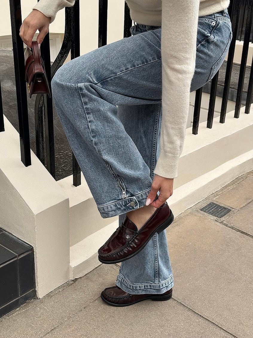 Slit Detail Denim – Trendy High-Rise Jeans with Front/Side Slits for Pakistan | HARCHIZ