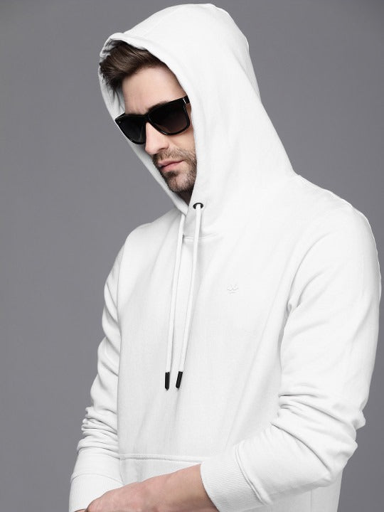 Men White Hooded Sweatshirt – Comfortable Cotton Hoodie for Winter in Pakistan | HARCHIZ