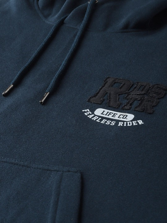 The Lifestyle Co. Men Navy Blue Solid Hooded Sweatshirt – Stylish Cotton Fleece Hoodie in Pakistan | HARCHIZ