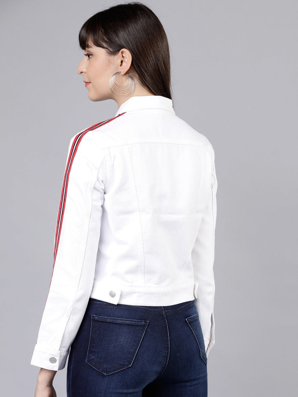 Harchiz Women White Casual Jacket – Minimal & Trendy Outerwear