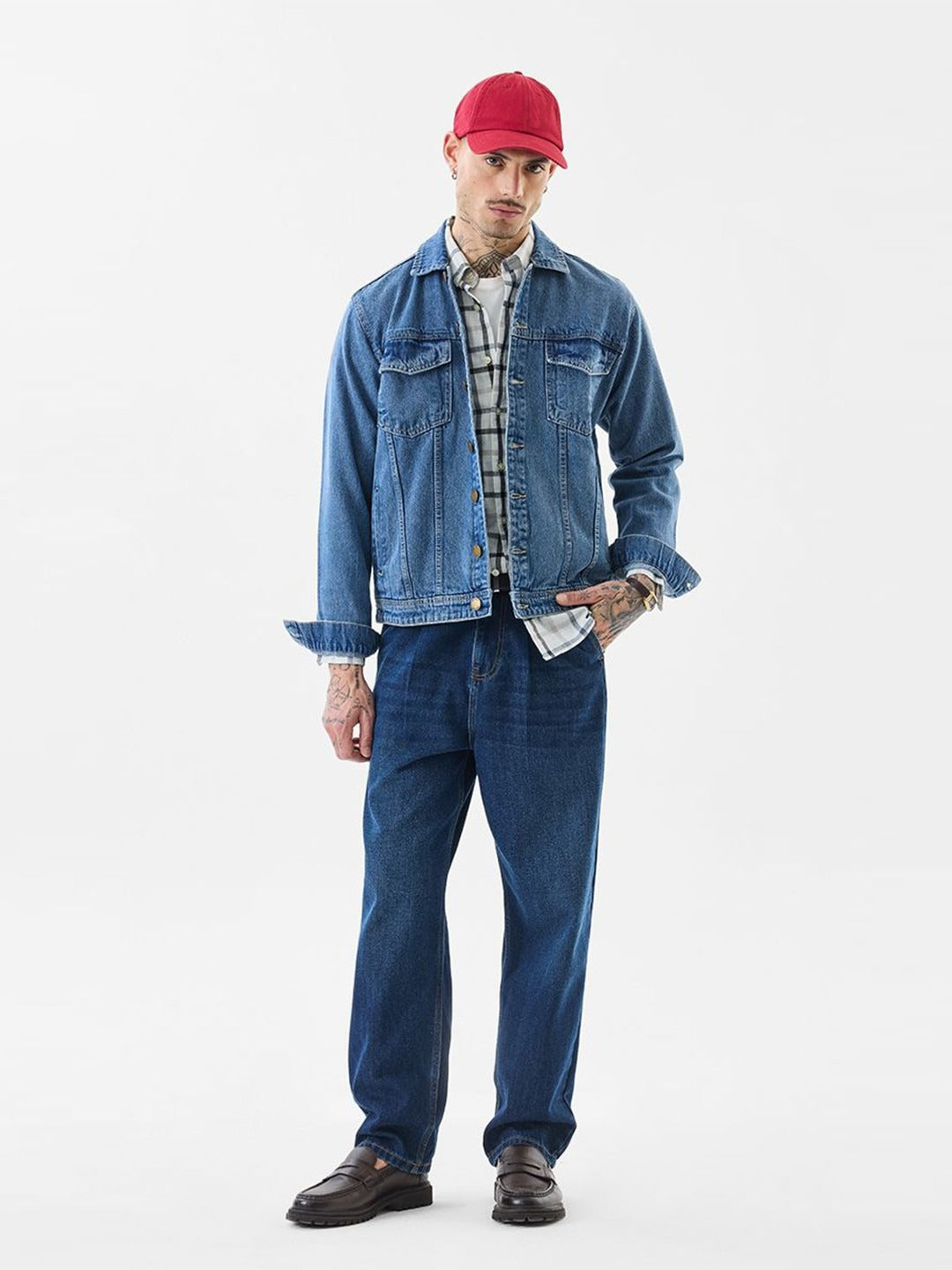Men’s Classic Denim Jacket by HARCHIZ – Stylish Everyday Outerwear in Pakistan