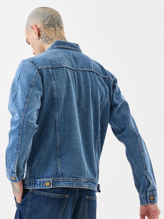 Men’s Classic Denim Jacket by HARCHIZ – Stylish Everyday Outerwear in Pakistan