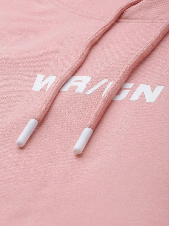 Men Pink Printed Hooded Pullover Sweatshirt – Trendy & Comfortable Hoodie in Pakistan