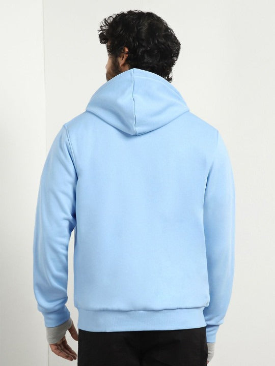 Men Blue Hooded Sweatshirt – Stylish & Comfortable Winter Hoodie in Pakistan