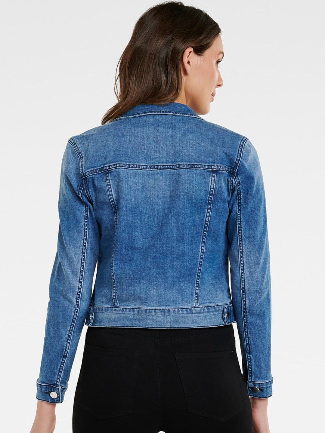Harchiz Women’s Blue Solid Jacket – Bold, Timeless & Effortlessly Cool