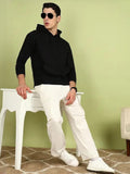 Men Regular Cotton Fleece Full Sleeve Black Hoodie – Warm Winter Sweatshirt in Pakistan