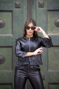 Black Felicitas Women Leather Jacket