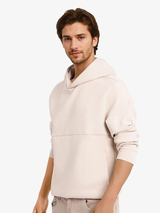 Men Solid Hooded Sweatshirt – Casual Winter Hoodie for Men in Pakistan