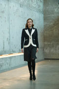 HARCHIZ Black Contrast Women Blazer
