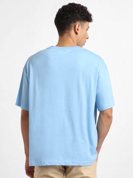 Round Neck Short Sleeves Oversized Cotton T-Shirt for Men in Pakistan – Breathable Summer Wear by HARCHIZ