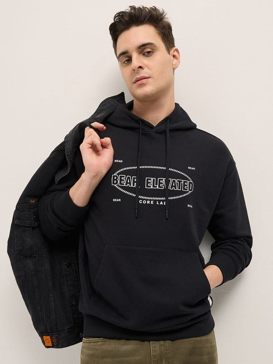 Men Printed Hooded Sweatshirt – Stylish Winter Hoodie for Men in Pakistan