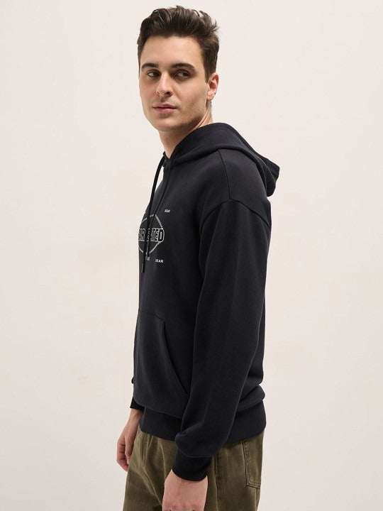 Men Printed Hooded Sweatshirt – Stylish Winter Hoodie for Men in Pakistan