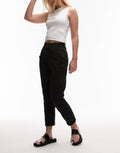 Mom Jeans in Washed Black – High-Waist Relaxed Fit Denim for Women in Pakistan | DOCACCA