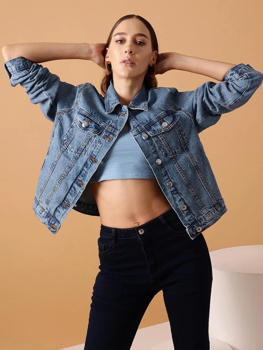 Men Rugged Denim Jacket for Streetwear Style in Pakistan | HARCHIZ