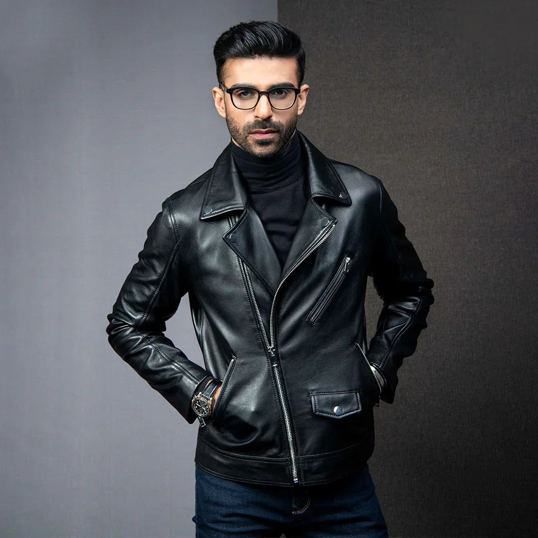 Ace Perfecto Genuine Men's Leather Jacket
