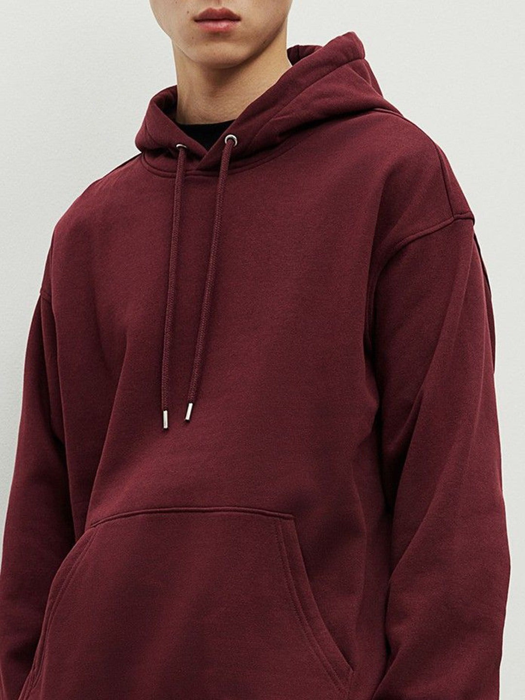 The Lifestyle Co. Men Cotton Oversized Hoodie Pullover Sweatshirt – Trendy Winter Wear in Pakistan